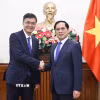 Phó Thủ tướng, Bộ trưởng Ngoại giao Bùi Thanh Sơn tiếp ông Trần Cương, Bí thư Khu ủy Quảng Tây (Trung Quốc). (Ảnh: An Đăng/TTXVN)