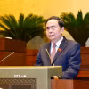 Chủ tịch Quốc hội Trần Thanh Mẫn phát biểu bế mạc Kỳ họp. (Ảnh: Doãn Tấn/TTXVN)