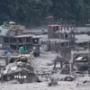Khu vực bị lũ quét tàn phá tại Bidur, Nepal. (Ảnh: Yonhap/TTXVN phát)