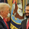 Tổng thống Mỹ Donald Trump tiếp Tổng thống Syria Ahmad al-Sharaa tại Nhà Trắng. (Nguồn: Anadolu)