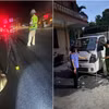 Hiện trường vụ tai nạn và phương tiện được xác định có liên quan. (Ảnh: Cơ quan Cảnh sát Điều tra Công an tỉnh Hưng Yên)