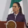 Tổng thống Mexico Claudia Sheinbaum phát biểu trong cuộc họp báo ở Mexico City. (Ảnh: THX/TTXVN)