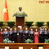 Tổng Bí thư, Chủ tịch nước Tô Lâm; Thủ tướng Lê Minh Hưng và đại biểu chụp ảnh lưu niệm. (Ảnh: Doãn Tấn/TTXVN)