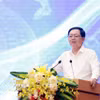 Phó Thủ tướng Chính phủ Hồ Quốc Dũng phát biểu chỉ đạo tại hội nghị. (Ảnh: Tạ Toàn/TTXVN)