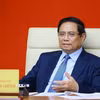 Thủ tướng Phạm Minh Chính chủ trì cuộc họp. (Ảnh: Dương Giang/TTXVN)
