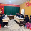 Một buổi sinh hoạt Chi bộ thôn tại xã Khâu Vai (Tuyên Quang). (Ảnh: Minh Tâm/Vietnam+)