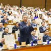 Tổng Bí thư Tô Lâm và các lãnh đạo Đảng, Nhà nước dự Hội nghị. (Ảnh: Doãn Tấn/TTXVN)