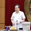 Chủ tịch Quốc hội Trần Thanh Mẫn phát biểu. (Ảnh: Doãn Tấn/TTXVN)