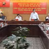 Quang cảnh buổi làm việc. (Ảnh: Tuấn Phi/TTXVN)