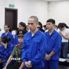 Các bị cáo tại phiên tòa. (Ảnh: Kim Anh/TTXVN)