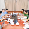 Quang cảnh buổi làm việc. (Ảnh: TTXVN phát)