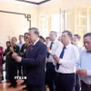 Tổng Bí thư Tô Lâm thăm di tích nhà số 48 Hàng Ngang. (Ảnh: Thống Nhất/TTXVN)