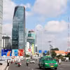 Thị trường văn phòng cho thuê ở Thành phố Hồ Chí Minh tiếp tục ghi nhận diễn biến tích cực. (Ảnh: Hồng Đạt/TTXVN)