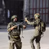 Binh sỹ Israel được triển khai tại thành phố Nablus, Bờ Tây. (Ảnh: THX/TTXVN)