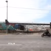Thiệt hại sau một cuộc không kích tại cảng La Guaira, Venezuela ngày 3/1. (Ảnh: THX/TTXVN)