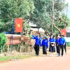 Chiến dịch Thanh niên tình nguyện Hè 2025 tại Gia Lai. (Ảnh: Quang Thái/TTXVN)