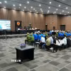Quang cảnh phiên xét hỏi. (Ảnh: Kim Anh/TTXVN)