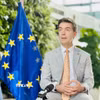 Đại sứ Liên minh Châu Âu (EU) tại Việt Nam Julien Guerrier trả lời phỏng vấn của phóng viên Thông tấn xã Việt Nam (TTXVN) về quan hệ hợp tác Việt Nam-EU. (Ảnh: Việt Đức/TTXVN)