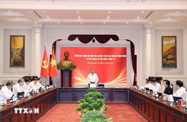 Tổng Bí thư, Chủ tịch nước chủ trì phiên họp về đối ngoại và hội nhập quốc tế