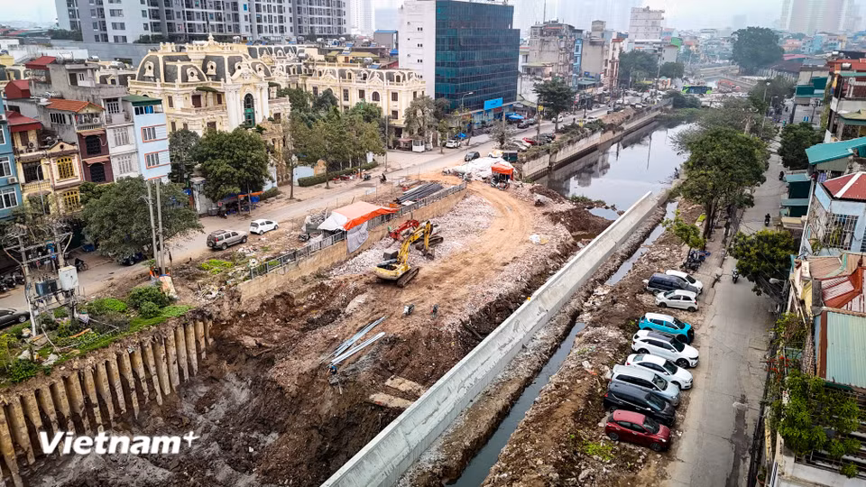 Dự án đã hai lần được phê duyệt điều chỉnh vào năm 2019 và 2021, với tổng mức đầu tư gần 7.470 tỷ đồng. (Ảnh: Hoài Nam/Vietnam+)