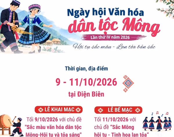 Ngày hội Văn hóa dân tộc Mông năm 2026: Hội tụ sắc màu - Lan tỏa bản sắc