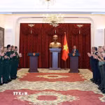 Tổng Bí thư, Chủ tịch nước Tô Lâm phát biểu giao nhiệm vụ cho đồng chí Lê Quang Đạo. (Ảnh: Thống Nhất/TTXVN)