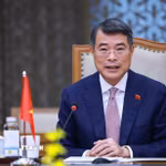 Thủ tướng Lê Minh Hưng tiếp Trưởng đoàn các nước tham dự Hội nghị các nước ASEAN về hợp tác đấu tranh với tội phạm truy nã. (Ảnh: Dương Giang/TTXVN)