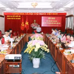 Quang cảnh một hội nghị lấy ý kiến góp ý Dự thảo Luật Xử lý vi phạm hành chính (sửa đổi). (Ảnh: Xuân Khu/TTXVN)