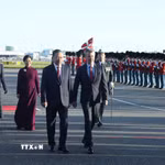 Lễ đón Tổng Bí thư, Chủ tịch nước Tô Lâm và Phu nhân Ngô Phương Ly được tổ chức trọng thể theo nghi thức cấp Nhà nước tại Sân bay quốc tế Copenhagen dưới sự chủ trì của Nhà Vua Đan Mạch Frederik X và Hoàng hậu Mary. (Ảnh: Thống Nhất/TTXVN)