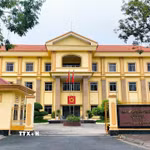 Cơ sở nhà đất, trụ sở làm việc dôi dư sau sáp nhập. (Ảnh: Tuấn Phi/TTXVN