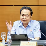 Chủ tịch Quốc hội Trần Thanh Mẫn, đại biểu Quốc hội Thành phố Hồ Chí Minh phát biểu. (Ảnh: Doãn Tấn/TTXVN)