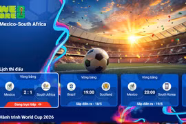 Giao diện Sport Hub trên truyền hình MyTV. (Ảnh: PV/Vietnam+)