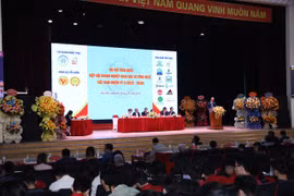 Quang cảnh Đại hội toàn quốc Hiệp hội Doanh nghiệp Khoa học và Công nghệ Việt Nam. (Ảnh: Vietnam+)