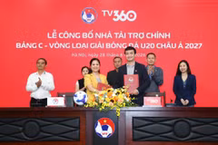 Tổng Công ty Viễn thông Viettel đồng hành cùng đội tuyển U20 Việt Nam tại Vòng loại Giải Bóng đá Vô địch U20 châu Á 2027. (Ảnh: VFF)