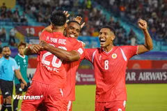 Công an Hà Nội giành chiến thắng đầu tiên ở ACL Two 2025/26. (Ảnh: Việt Anh/Vietnam+)