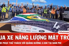 Cuộc đua xe chạy bằng năng lượng mặt trời gây 'sốt' tại Nam Phi 