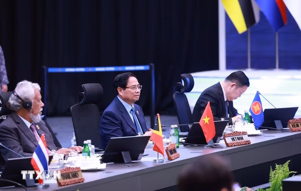 Thủ tướng Phạm Minh Chính tham dự Hội nghị Cấp cao ASEAN-Hàn Quốc lần thứ 26 diễn ra tại Kuala Lumpur, Malaysia. (Ảnh: Dương Giang/TTXVN)