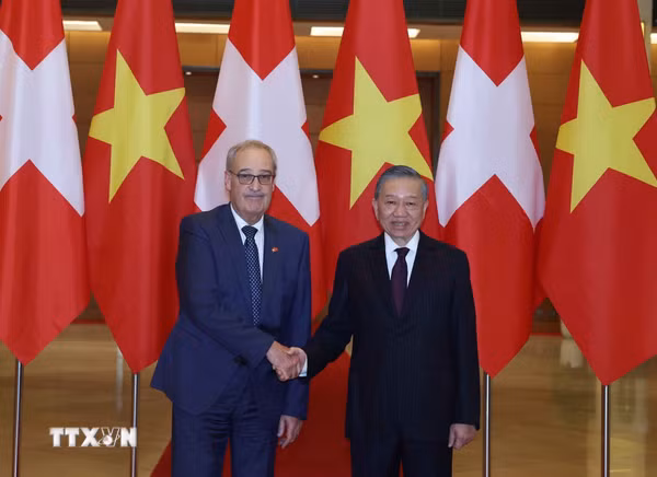 Tổng Bí thư, Chủ tịch nước Tô Lâm hội đàm với Tổng thống Thụy Sĩ Guy Parmelin