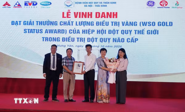 Bệnh viện Đột quỵ và Thần kinh Hà Nội-Thái Bình nhận giải thưởng uy tín