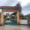 Trường PTDT bán trú Tiểu học Kim Thủy, nơi xảy ra vụ 40 học sinh phải nhập viện nghi bị ngộ độc thực phẩm. (Ảnh: TTXVN phát)