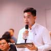 Chủ tịch Hội Sinh viên Việt Nam tại Australia Huỳnh Tấn Đạt đóng góp ý kiến về Nghị quyết 23. (Ảnh: Trung Trang/TTXVN)