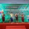 Tiết mục Múa gáo dừa. (Ảnh: Giang Phương/TTXVN)