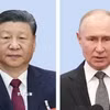 Chủ tịch Trung Quốc Tập Cận Bình (trái) và Tổng thống Nga Vladimir Putin. (Ảnh minh họa: Kyodo/TTXVN)