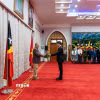 Đại sứ Phạm Bình Đàm trình Quốc thư lên Tổng thống Timor-Leste José Ramos-Horta. (Ảnh: TTXVN phát)
