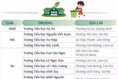 20 trường tiểu học được trao Giải trường học sinh thái ASEAN Việt Nam 2025