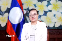 Đại sứ đặc mệnh toàn quyền nước Cộng hòa Dân chủ Nhân dân Lào tại Việt Nam Khamphao Ernthavanh. (Ảnh: Việt Đức/TTXVN)