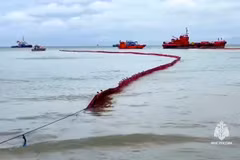 43.000m2 diện tích bề mặt nước ở eo biển Kerch đã được dọn sạch. (Nguồn: Bộ Tình trạng khẩn cấp Liên bang Nga)
