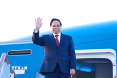 Thủ tướng Phạm Minh Chính rời thủ đô Moskva về nước, kết thúc tốt đẹp chuyến thăm chính thức Liên bang Nga. (Ảnh: Dương Giang/TTXVN)