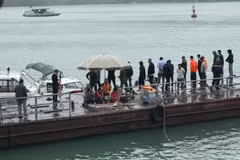 Khu vực lòng hồ Thủy điện Hòa Bình nơi xảy ra sự việc. (Ảnh: Người dân cung cấp)