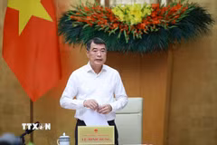 Thủ tướng Lê Minh Hưng chủ trì phiên họp. (Ảnh: Dương Giang/TTXVN)